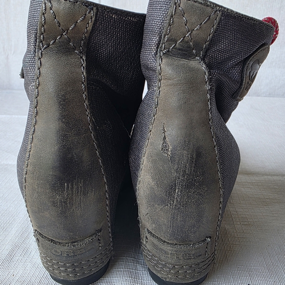 Sorel Premium Wedge Ankle Boot Booties Shale Lexie Sz 7.5 - Picture 4 of 6